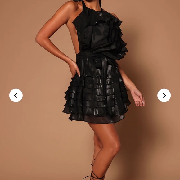 Fashion Nova Black Ruffled Mini Dress - Picture 5 of 7